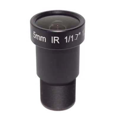 New Product M12*0.5 1/1.7" 5mm format 12mp F2.0 Ir Correction 121.4 degree CCTV Lens