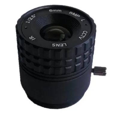 CS-Mount lens with 1/2.5" format 6MM 5MP F2.0 Lens